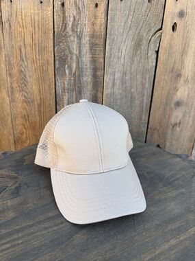 C.C Beige Trucker Hat